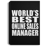 World's Best Online Sales Manager - Canvas Portrait