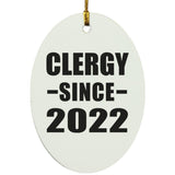 Clergy Since 2022 - Oval Ornament