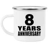 8th Anniversary 8 Years - 12oz Camping Mug