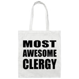 Most Awesome Clergy - Tote Bag White