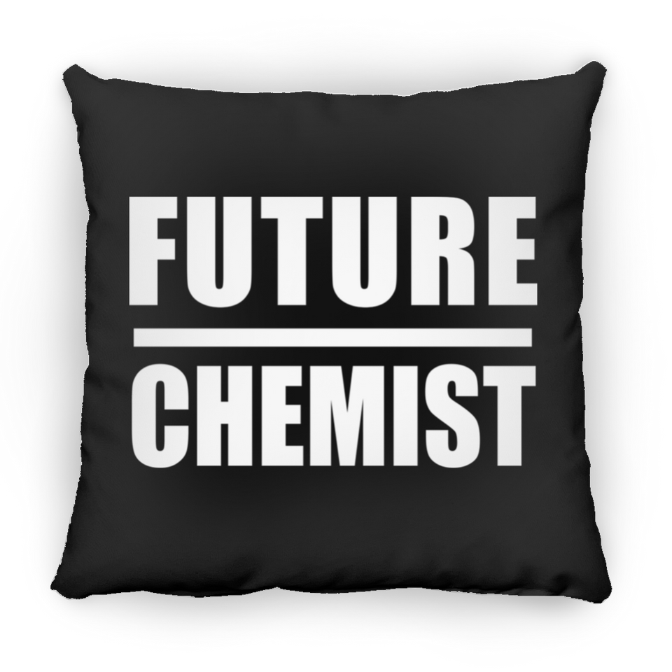 Future Chemist - Throw Pillow Black