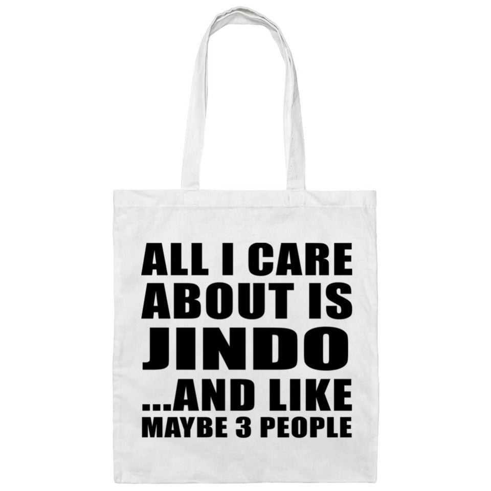 All I Care About Is Jindo - Tote Bag White