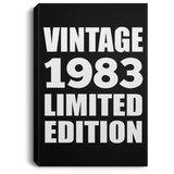 41st Birthday Vintage 1983 Limited Edition - Canvas Portrait