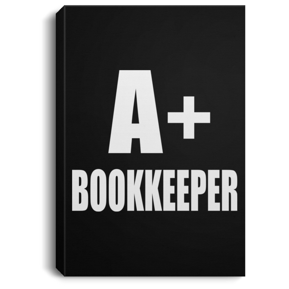 A+ Bookkeeper - Canvas Portrait