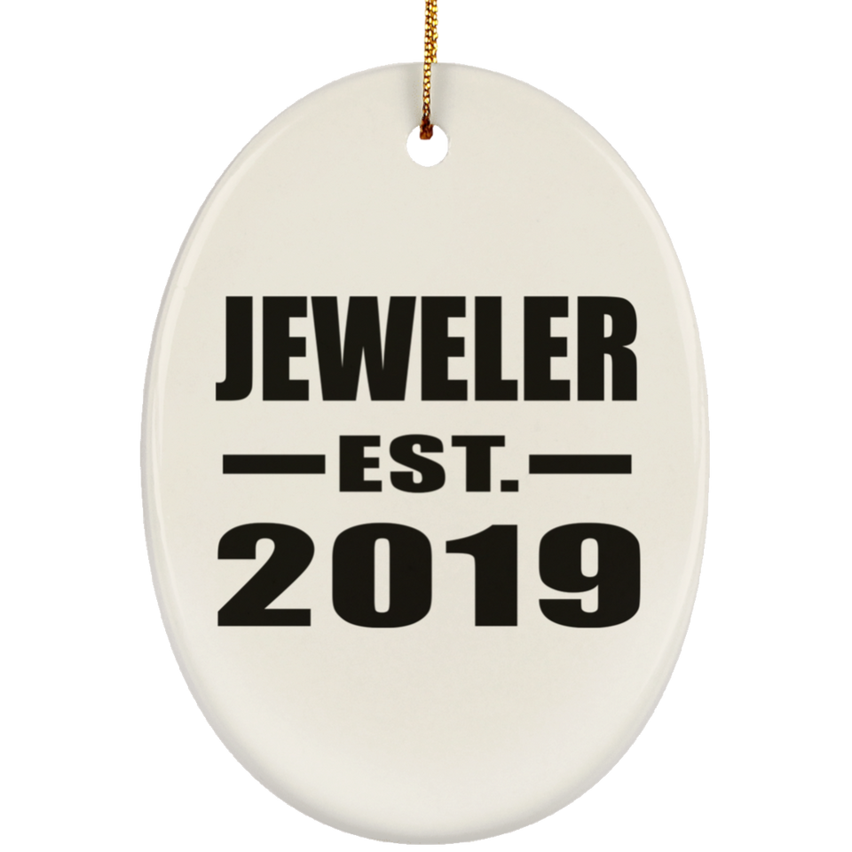 Jeweler Established EST. 2019 - Oval Ornament