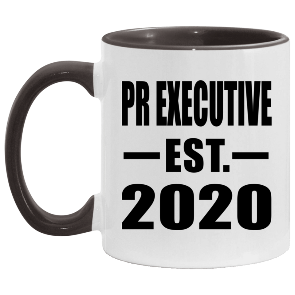 Pr Executive Established EST. 2020 - 11oz Accent Mug Black