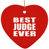 Best Judge Ever - Heart Ornament