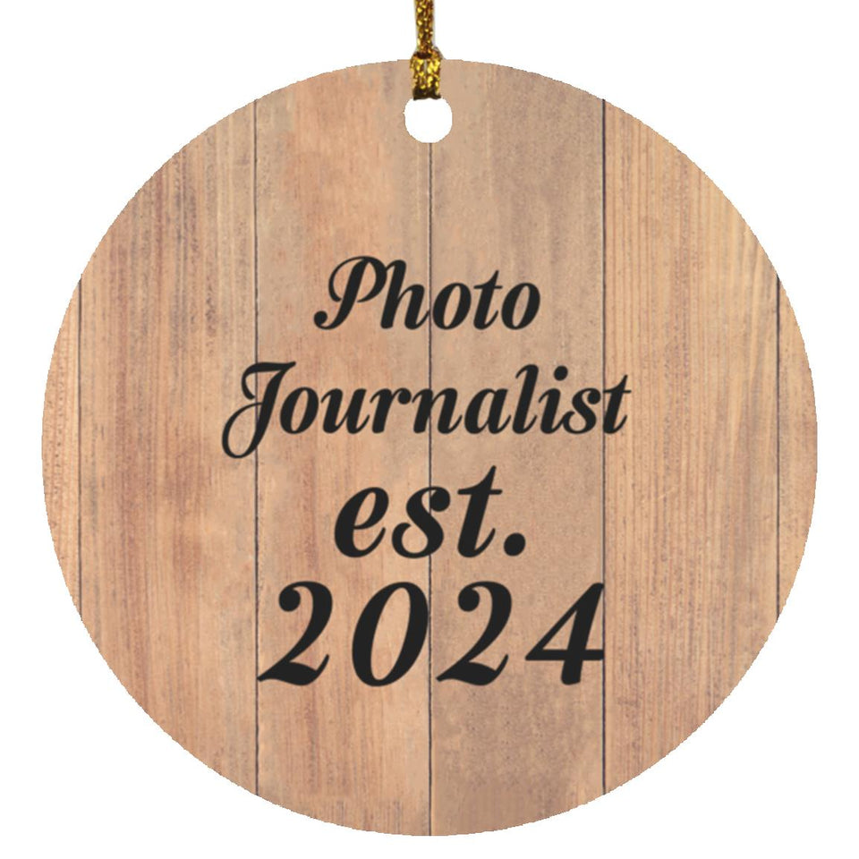 Photo Journalist Established Est. 2024 - Circle Ornament C