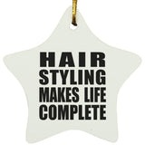 Hair Styling Makes Life Complete - Star Ornament
