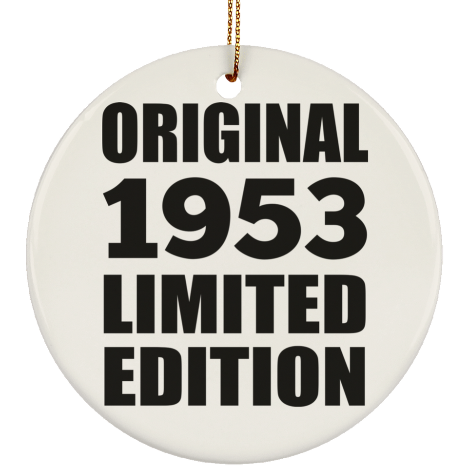 71st Birthday Original 1953 Limited Edition - Circle Ornament