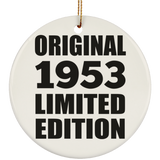 71st Birthday Original 1953 Limited Edition - Circle Ornament