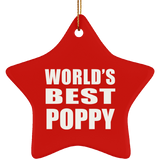 World's Best Poppy - Star Ornament