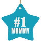Number One #1 Mummy - Star Ornament