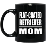 Flat-Coated Retriever Mom - 11oz Coffee Mug Black