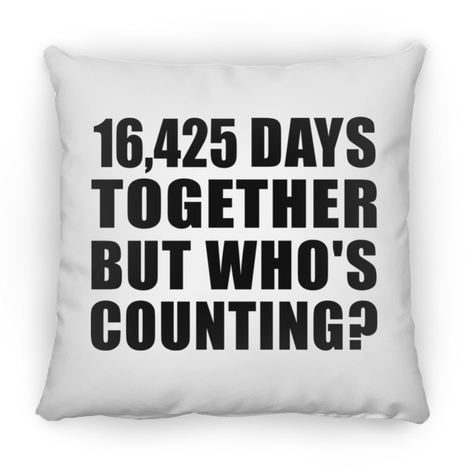 45th Anniversary 16,425 Days Together But Who's Counting - Throw Pillow