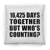 45th Anniversary 16,425 Days Together But Who's Counting - Throw Pillow