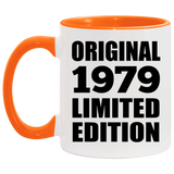 45th Birthday Original 1979 Limited Edition - 11oz Accent Mug Orange