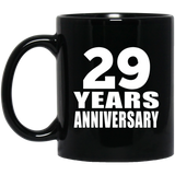 29th Anniversary 29 Years - 11 Oz Coffee Mug Black