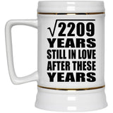 47th Anniversary Square Root of 2209 Years Still In Love - Beer Stein