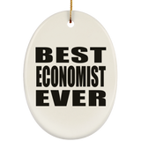 Best Economist Ever - Oval Ornament