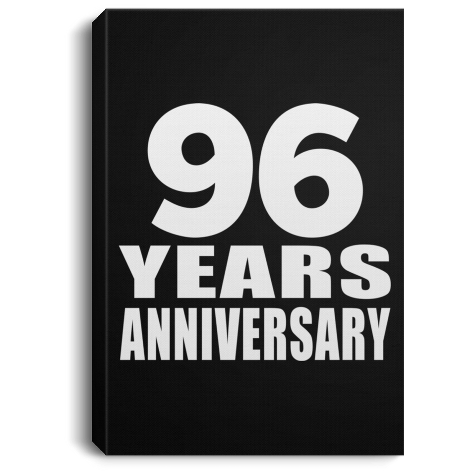 96th Anniversary 96 Years Anniversary - Canvas Portrait
