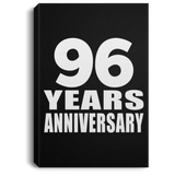 96th Anniversary 96 Years Anniversary - Canvas Portrait