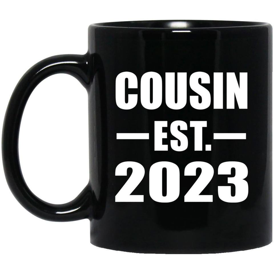 Cousin Established EST. 2023 - 11oz Coffee Mug Black