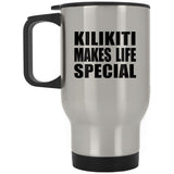 Kilikiti Makes Life Special - Travel Mug Silver
