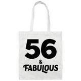 56th Birthday 56 & Fabulous - Tote Bag White