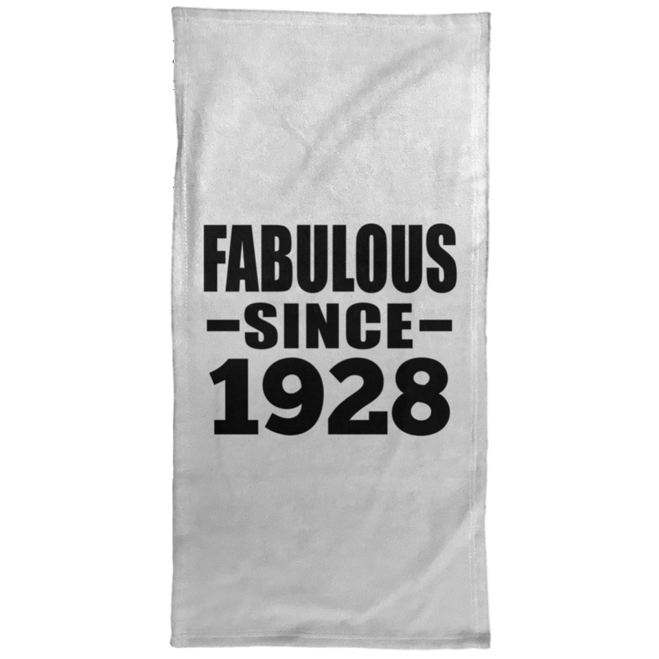 96th Birthday Fabulous Since 1928 - Hand Towel