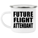 Future Flight Attendant - 12oz Camping Mug