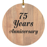 75th Anniversary 75 Years Anniversary - Circle Ornament C