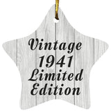 83rd Birthday Vintage 1941 Limited Edition - Star Ornament F