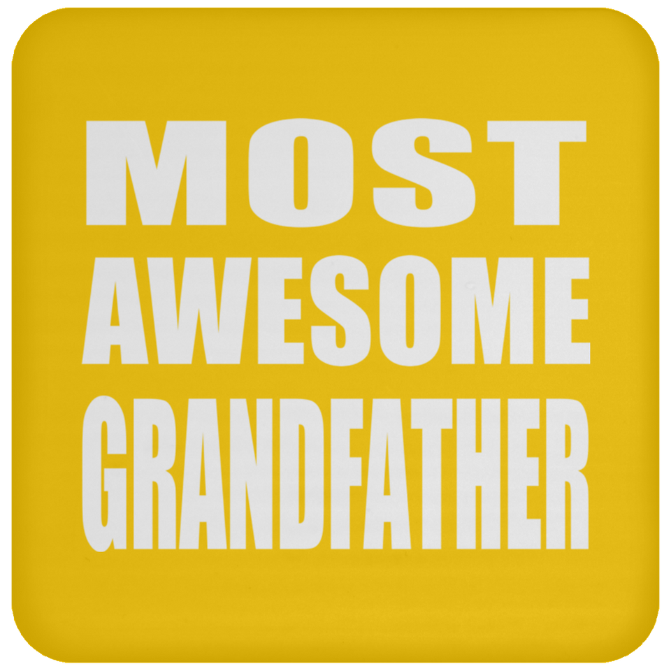 Most Awesome Grandfather - Drink Coaster