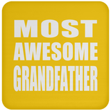 Most Awesome Grandfather - Drink Coaster