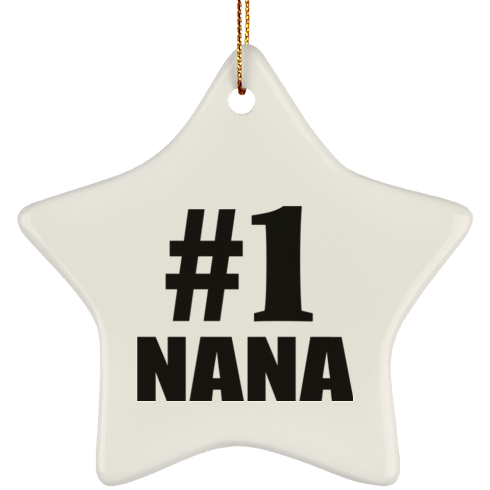 Number One #1 Nana - Star Ornament