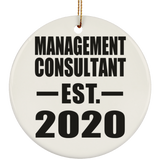 Management Consultant Established EST. 2020 - Circle Ornament