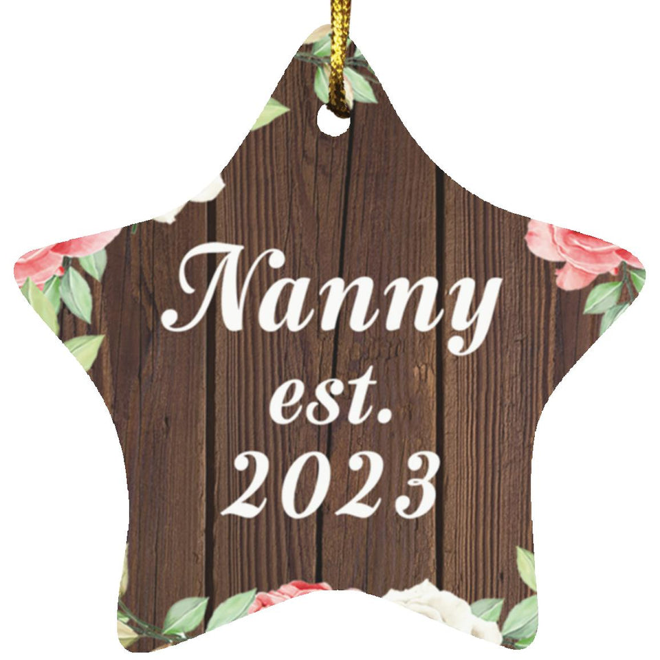 Nanny Established Est. 2023 - Star Ornament A