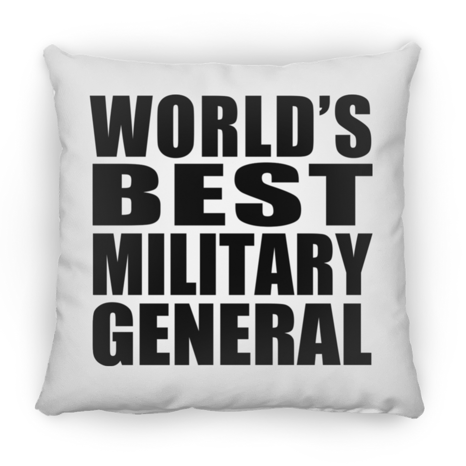 World's Best Military General - Throw Pillow