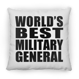 World's Best Military General - Throw Pillow