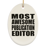 Most Awesome Publication Editor - Oval Ornament