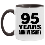 95th Anniversary 95 Years - 11oz Accent Mug Black