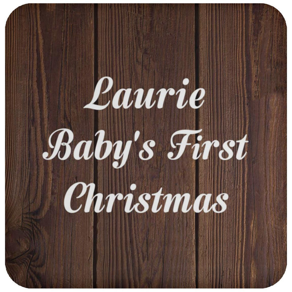 Laurie Baby's First Christmas - Drink Coaster D