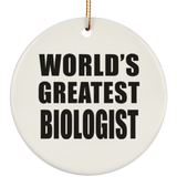 World's Greatest Biologist - Circle Ornament