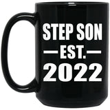 Step Son Established EST. 2022 - 15oz Coffee Mug Black