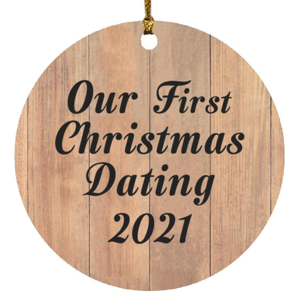 Our First Christmas Dating 2021 - Circle Ornament C