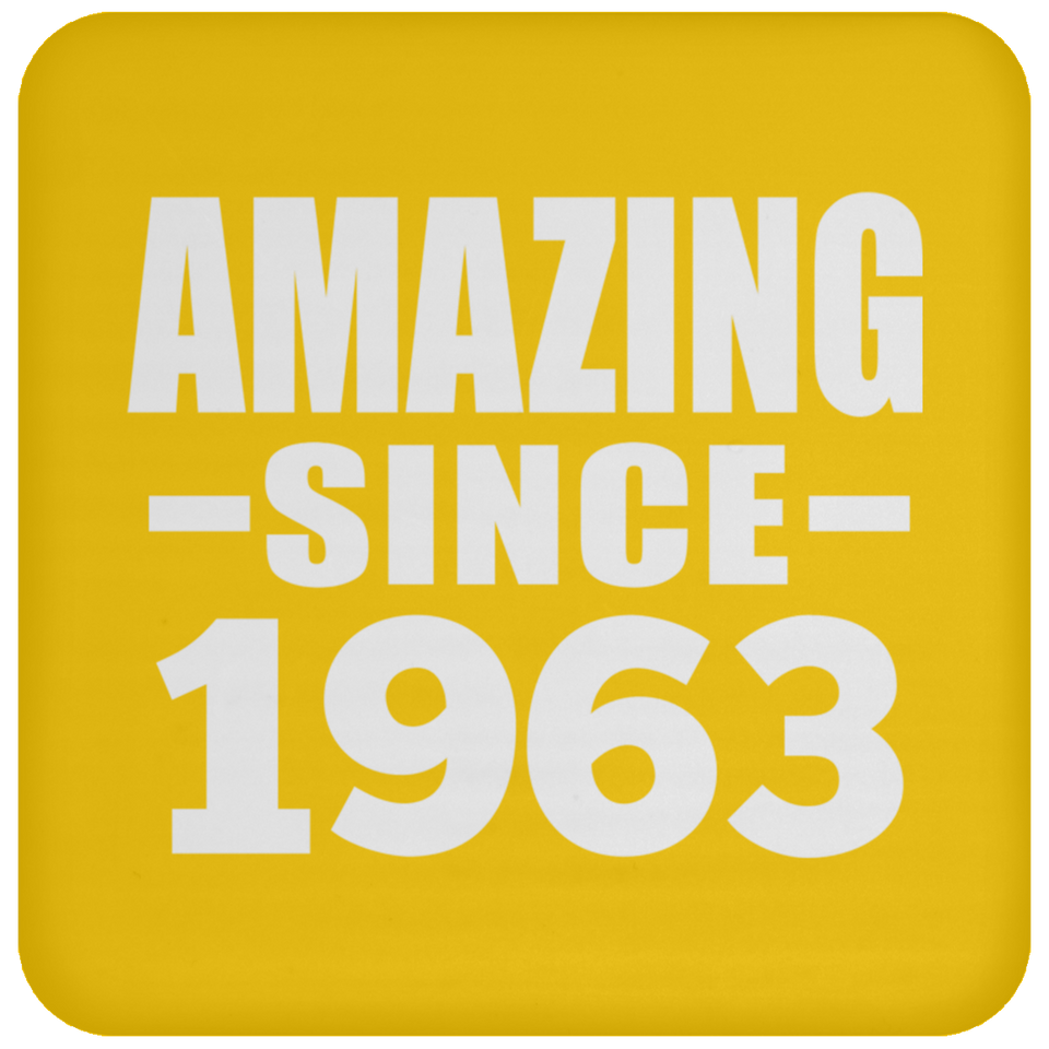61st Birthday Amazing Since 1963 - Drink Coaster