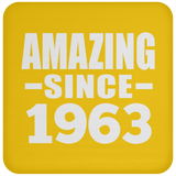 61st Birthday Amazing Since 1963 - Drink Coaster