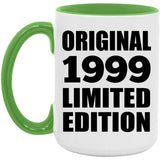 25th Birthday Original 1999 Limited Edition - 15oz Accent Mug Green