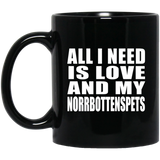 All I Need Is Love And My Norrbottenspets - 11 Oz Coffee Mug Black